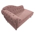 Diva Recamier Juliana 130cm Lado Direito Linho Rosê - Amarena Móveis