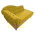 Diva Recamier Juliana 130cm Lado Direito Suede Amarelo - Amarena Móveis