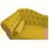 Diva Recamier Juliana 130cm Lado Direito Suede Amarelo - Amarena Móveis