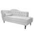 Diva Recamier Juliana 130cm Lado Direito Suede Branco - Amarena Móveis