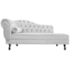 Diva Recamier Juliana 130cm Lado Direito Suede Branco - Amarena Móveis