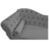 Diva Recamier Juliana 130cm Lado Direito Suede Cinza - Amarena Móveis