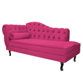 Diva Recamier Juliana 130cm Lado Direito Suede Pink - Amarena Móveis