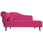 Diva Recamier Juliana 130cm Lado Direito Suede Pink - Amarena Móveis