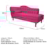 Diva Recamier Juliana 130cm Lado Direito Suede Pink - Amarena Móveis