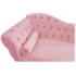 Diva Recamier Juliana 130cm Lado Direito Suede Rosa Bebê - Amarena Móveis