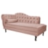 Diva Recamier Juliana 130cm Lado Direito Suede Rosê - Amarena Móveis