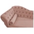 Diva Recamier Juliana 130cm Lado Direito Suede Rosê - Amarena Móveis