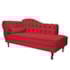 Diva Recamier Juliana 130cm Lado Direito Suede Vermelho - Amarena Móveis