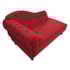 Diva Recamier Juliana 130cm Lado Direito Suede Vermelho - Amarena Móveis