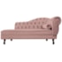 Diva Recamier Juliana 130cm Lado Esquerdo Linho Rosê - Amarena Móveis
