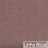 Diva Recamier Juliana 130cm Lado Esquerdo Linho Rosê - Amarena Móveis