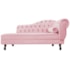 Diva Recamier Juliana 130cm Lado Esquerdo Suede Rosa Bebê - Amarena Móveis