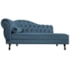 Divã Recamier Juliana Lado Direito 120 cm Linho Azul Royal - Amarena Móveis