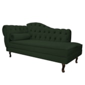 Divã Recamier Juliana Lado Direito 120 cm Linho Verde - Amarena Móveis