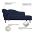 Divã Recamier Juliana Lado Direito 120 cm Suede Azul Marinho - Amarena Móveis