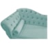 Divã Recamier Juliana Lado Direito 120 cm Suede Azul Tiffany - Amarena Móveis