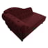 Divã Recamier Juliana Lado Direito 120 cm Suede Bordo - Amarena Móveis