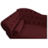 Divã Recamier Juliana Lado Direito 120 cm Suede Bordo - Amarena Móveis