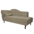 Divã Recamier Juliana Lado Direito 120 cm Suede Cappuccino - Amarena Móveis