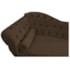 Divã Recamier Juliana Lado Direito 120 cm Suede Marrom - Amarena Móveis
