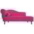 Divã Recamier Juliana Lado Direito 120 cm Suede Pink - Amarena Móveis