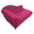 Divã Recamier Juliana Lado Direito 120 cm Suede Pink - Amarena Móveis