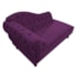Divã Recamier Juliana Lado Direito 120 cm Suede Roxo - Amarena Móveis