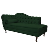 Divã Recamier Juliana Lado Direito 120 cm Suede Verde - Amarena Móveis