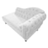 Divã Recamier Juliana Lado Esquerdo 120 cm Corano  Branco - Amarena Móveis