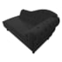 Divã Recamier Juliana Lado Esquerdo 120 cm Corano Preto - Amarena Móveis
