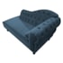 Divã Recamier Juliana Lado Esquerdo 120 cm Linho Azul Royal - Amarena Móveis