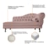 Divã Recamier Juliana Lado Esquerdo 120 cm Linho Rose - Amarena Móveis