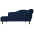 Divã Recamier Juliana Lado Esquerdo 120cm Suede Azul Marinho - Amarena Móveis