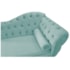 Divã Recamier Juliana Lado Esquerdo 120cm Suede Azul Tiffany - Amarena Móveis
