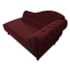 Divã Recamier Juliana Lado Esquerdo 120cm Suede Bordo - Amarena Móveis