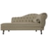 Divã Recamier Juliana Lado Esquerdo 120cm Suede Cappuccino - Amarena Móveis