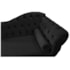 Divã Recamier Juliana Lado Esquerdo 120cm Suede Preto - Amarena Móveis