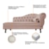 Divã Recamier Juliana Lado Esquerdo 120cm Suede Rose - Amarena Móveis