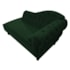Divã Recamier Juliana Lado Esquerdo 120cm Suede Verde - Amarena Móveis