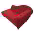 Divã Recamier Juliana Lado Esquerdo 120cm Suede Vermelho - Amarena Móveis