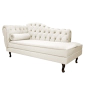 Diva Recamier Juliana130cm Lado Direito Corano Bege - Amarena Móveis