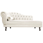 Diva Recamier Juliana130cm Lado Direito Corano Bege - Amarena Móveis