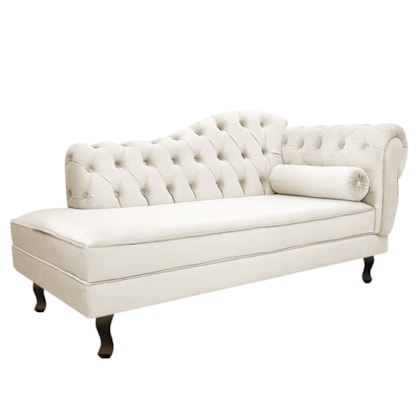 Diva Recamier Juliana130cm Lado Esquerdo Corano Bege - Amarena Móveis
