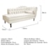 Diva Recamier Juliana130cm Lado Esquerdo Corano Bege - Amarena Móveis
