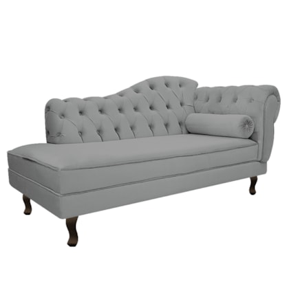 Diva Recamier Juliana130cm Lado Esquerdo Corano Cinza - Amarena Móveis
