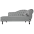 Diva Recamier Juliana130cm Lado Esquerdo Corano Cinza - Amarena Móveis