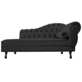 Diva Recamier Juliana140cm Lado Esquerdo Linho Cinza Escuro - Amarena Móveis