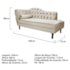 Diva Recamier Juliana160cm Lado Direito Linho Bege - Amarena Móveis