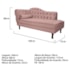 Diva Recamier Juliana160cm Lado Direito Linho Rosê - Amarena Móveis